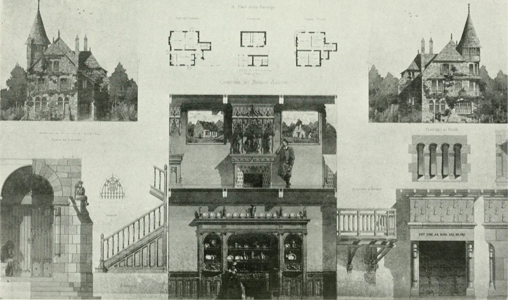 An illustration from Les Salons d'architecture, 1907, leaf 24