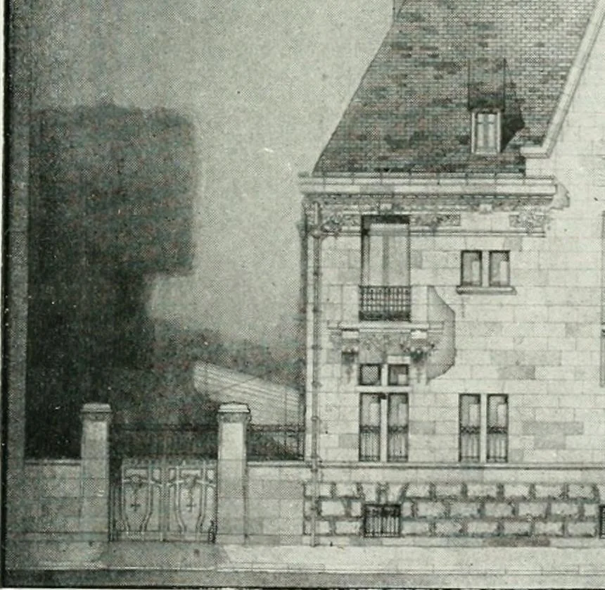 An illustration from Les Salons d'architecture, 1907, leaf 32