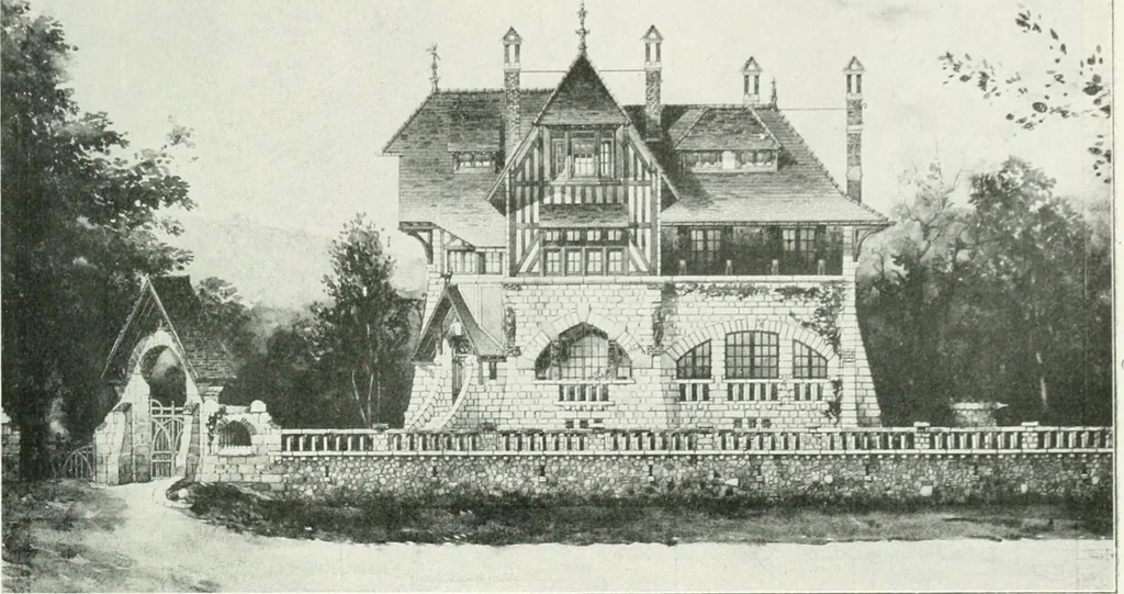 An illustration from Les Salons d'architecture, 1907, leaf 34