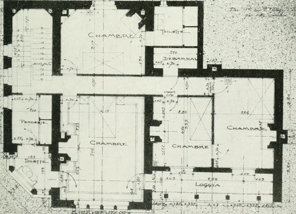 An illustration from Les Salons d'architecture, 1907, leaf 34