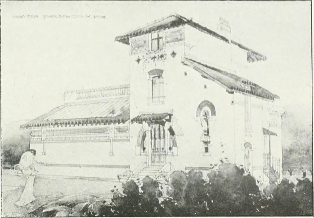 An illustration from Les Salons d'architecture, 1907, leaf 39
