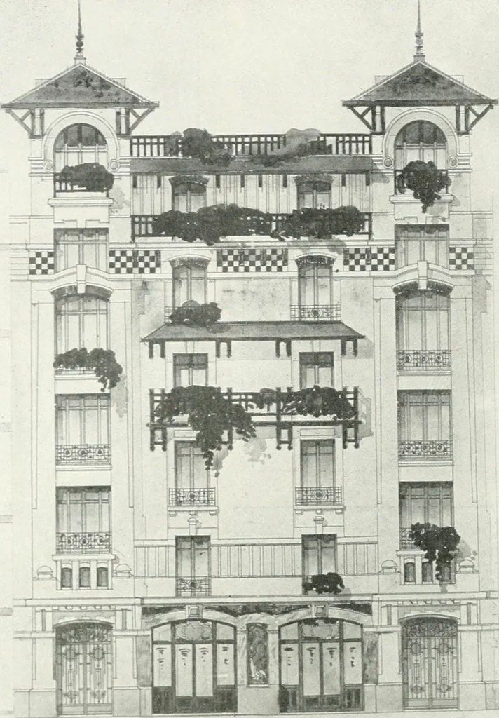 An illustration from Les Salons d'architecture, 1907, leaf 41