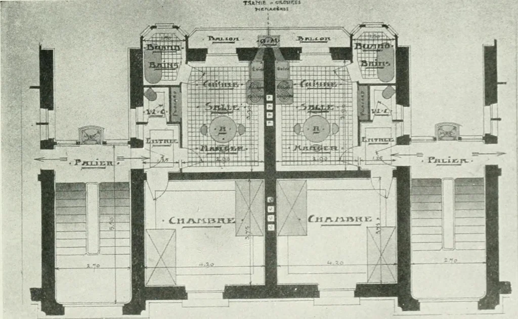 An illustration from Les Salons d'architecture, 1907, leaf 42