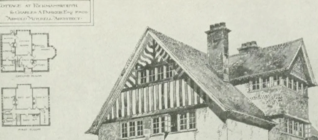 An illustration from Les Salons d'architecture, 1907, leaf 44
