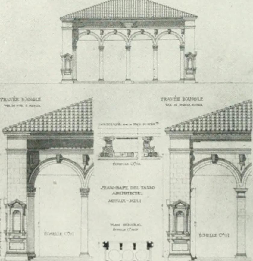 An illustration from Les Salons d'architecture, 1907, leaf 47