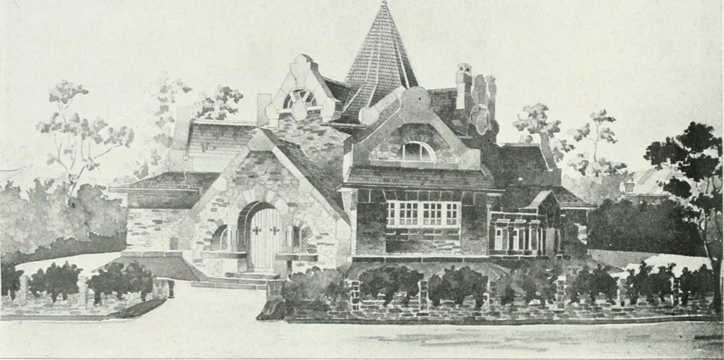An illustration from Les Salons d'architecture, 1907, leaf 49