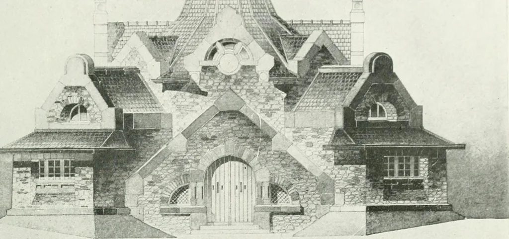 An illustration from Les Salons d'architecture, 1907, leaf 50