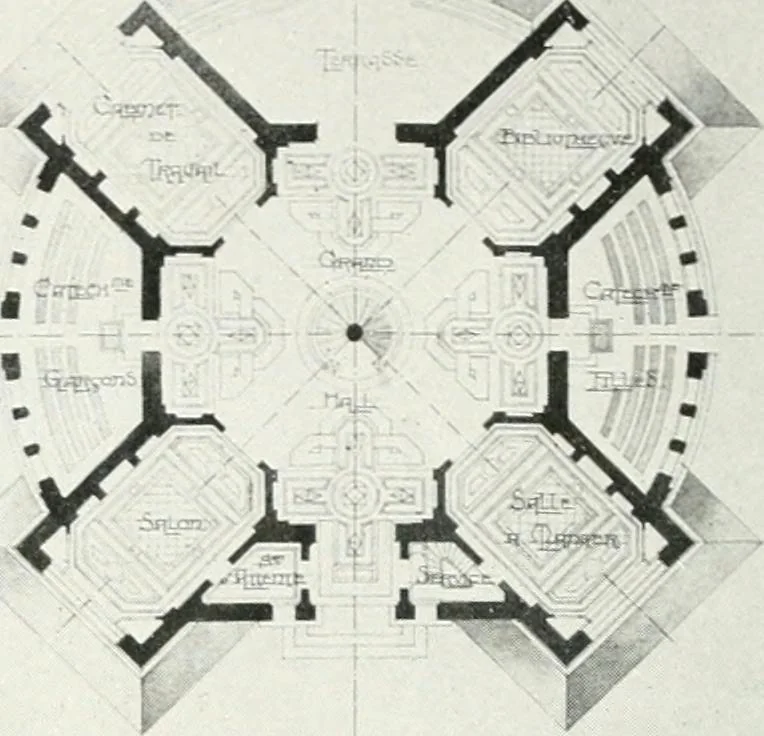 An illustration from Les Salons d'architecture, 1907, leaf 51