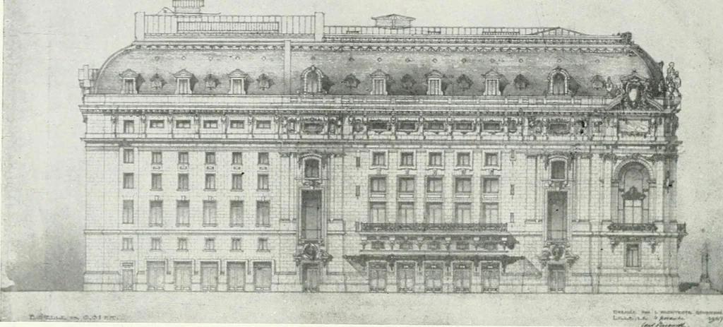 An illustration from Les Salons d'architecture, 1907, leaf 53