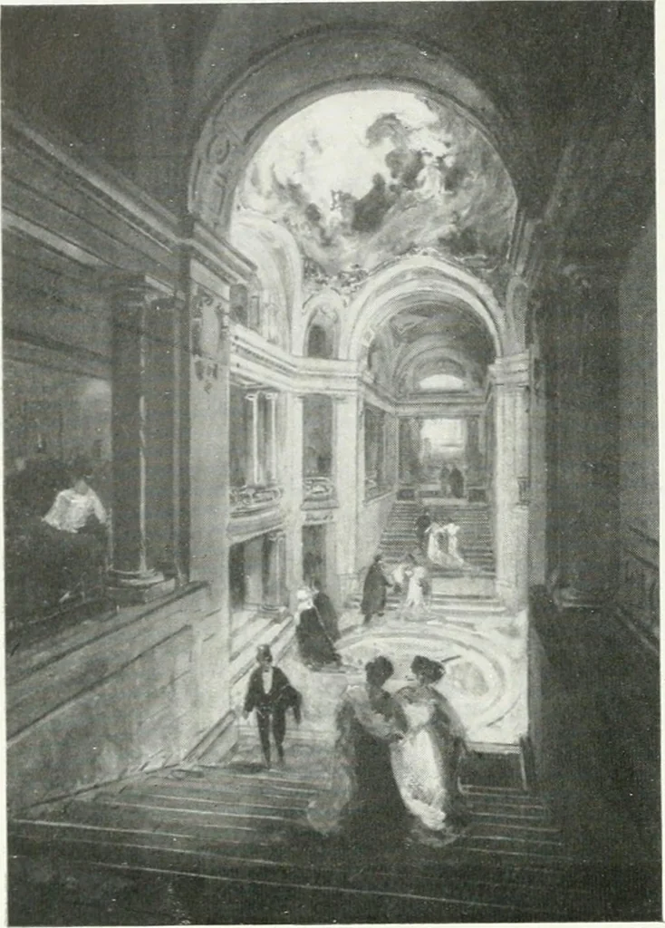 An illustration from Les Salons d'architecture, 1907, leaf 55