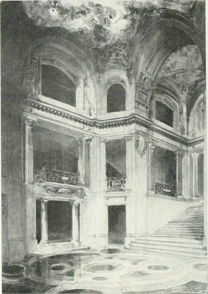 An illustration from Les Salons d'architecture, 1907, leaf 55