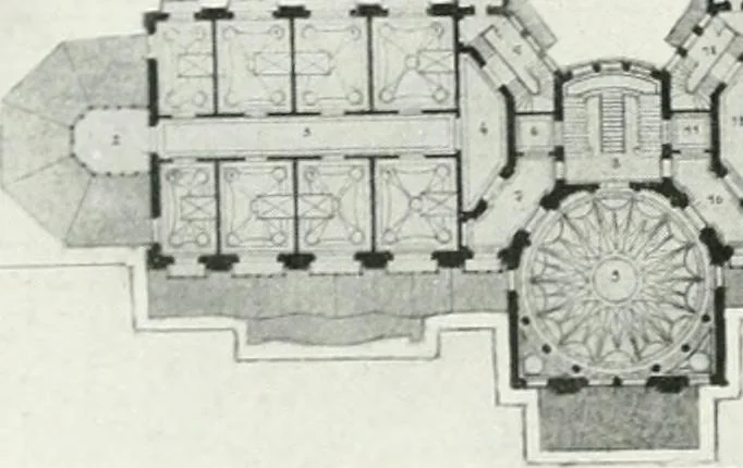 An illustration from Les Salons d'architecture, 1907, leaf 55