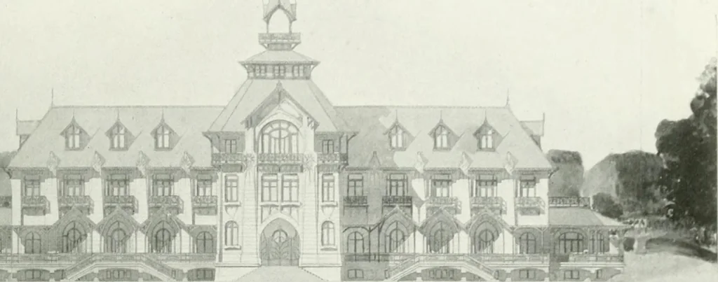 An illustration from Les Salons d'architecture, 1907, leaf 56