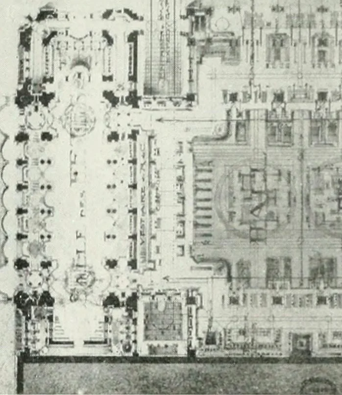 An illustration from Les Salons d'architecture, 1907, leaf 57
