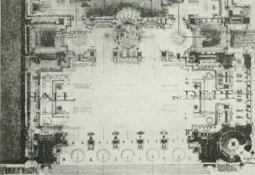 An illustration from Les Salons d'architecture, 1907, leaf 57