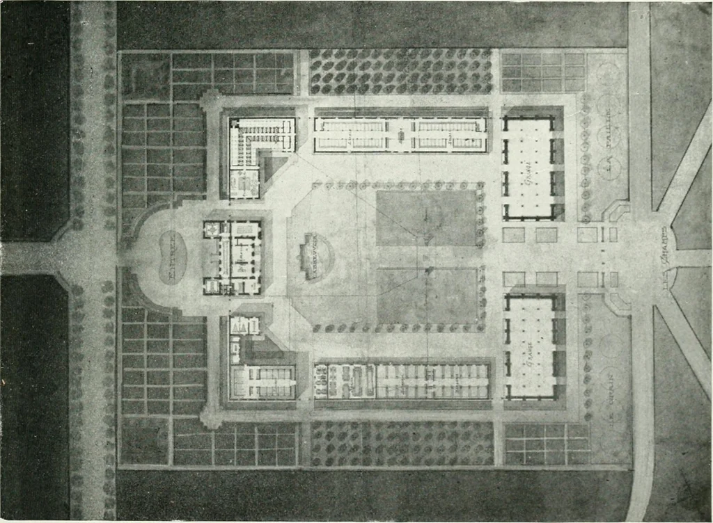 An illustration from Les Salons d'architecture, 1907, leaf 62