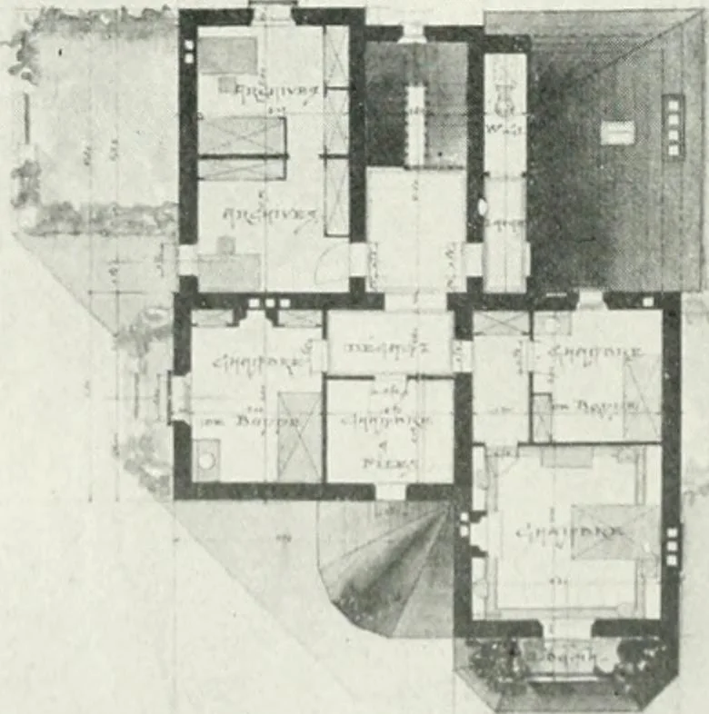 An illustration from Les Salons d'architecture, 1907, leaf 71