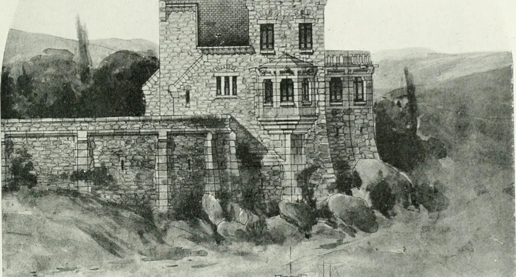 An illustration from Les Salons d'architecture, 1907, leaf 74