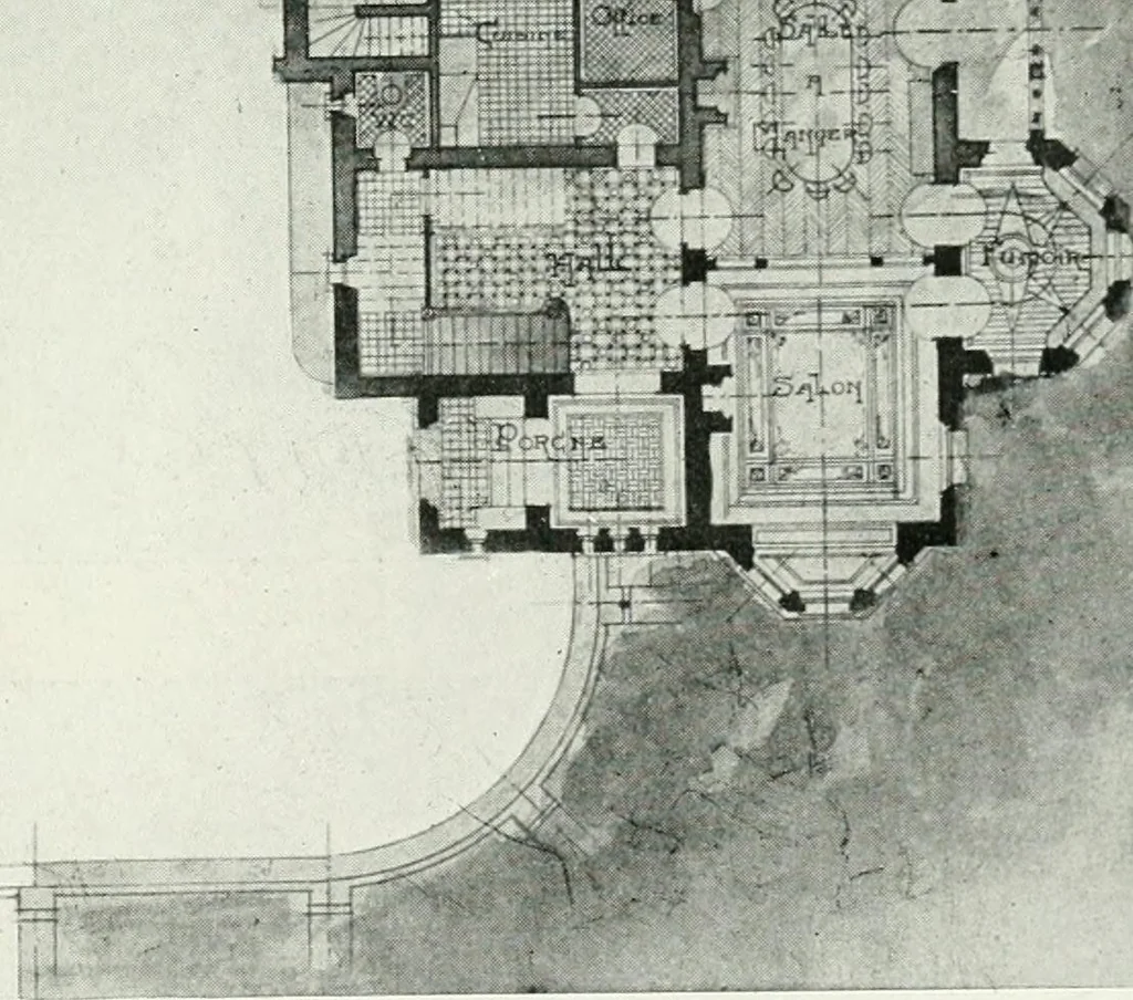 An illustration from Les Salons d'architecture, 1907, leaf 74