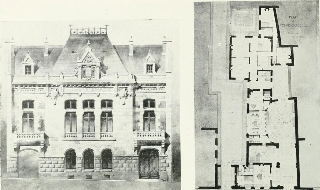 An illustration from Les Salons d'architecture, 1907, leaf 75