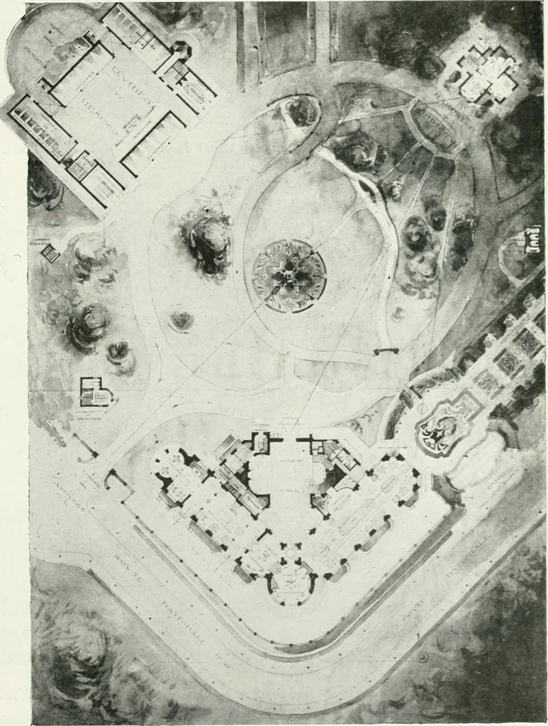 An illustration from Les Salons d'architecture, 1907, leaf 76