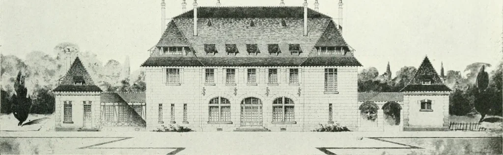 An illustration from Les Salons d'architecture, 1907, leaf 80