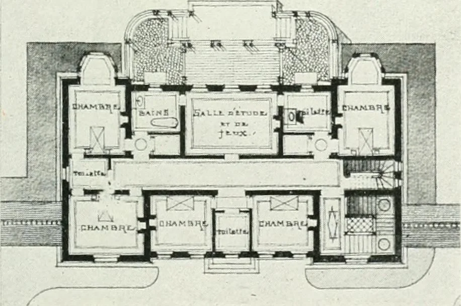 An illustration from Les Salons d'architecture, 1907, leaf 80