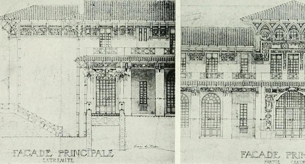 An illustration from Les Salons d'architecture, 1907, leaf 86