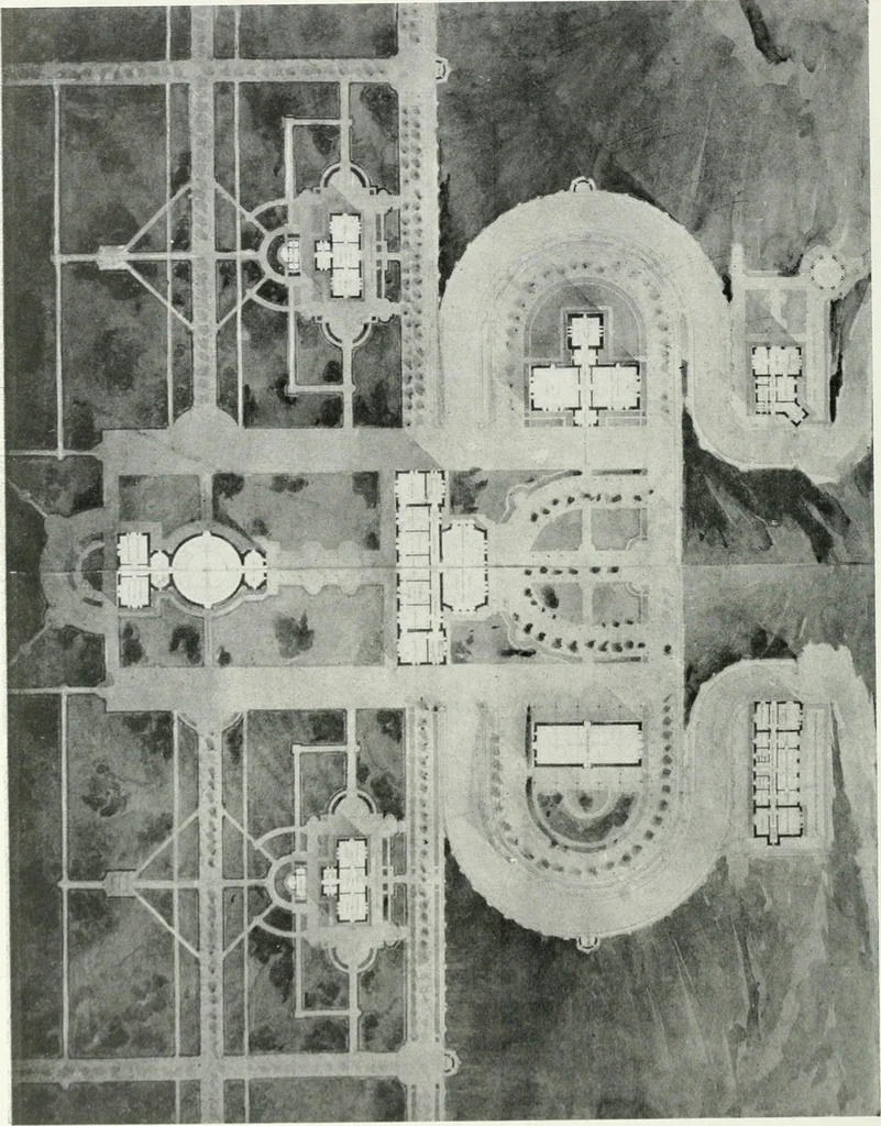 An illustration from Les Salons d'architecture, 1907, leaf 87
