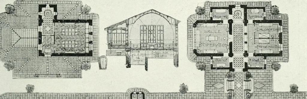 An illustration from Les Salons d'architecture, 1907, leaf 94
