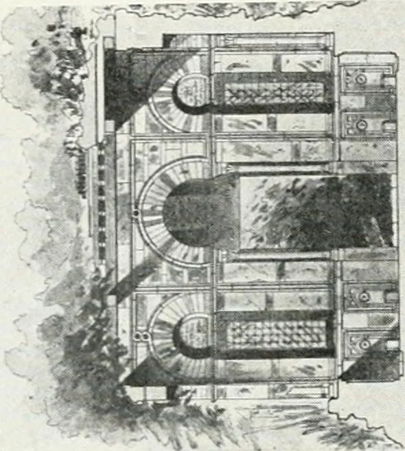 An illustration from Les Salons d'architecture, 1907, leaf 99