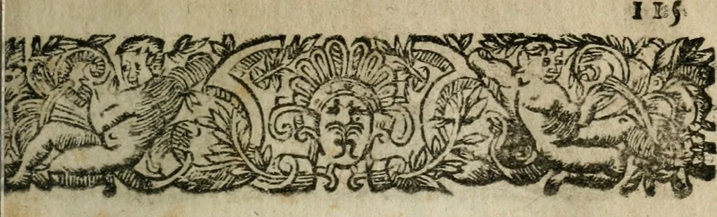 An illustration from Les Satyres de Juvenal et de Perse, 1687, leaf 138