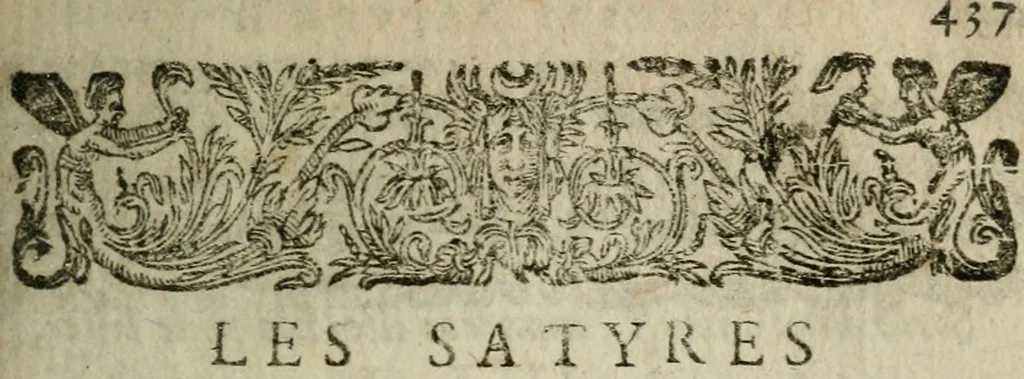An illustration from Les Satyres de Juvenal et de Perse, 1687, leaf 460