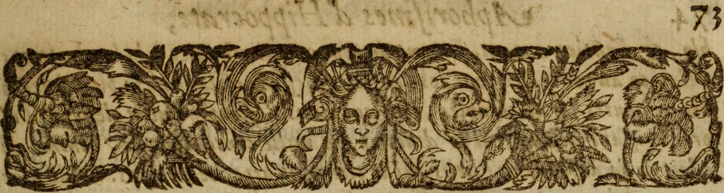 An illustration from Les sept livres d'Aphorismes du grand Hippocrate en latin et en françois : enrichis de tres-beaux et tres-doctes discours en forme de paraphrases, et d'explications tres-judicieuses prises des anciens & nouveaux autheurs ..., 1645, leaf 86