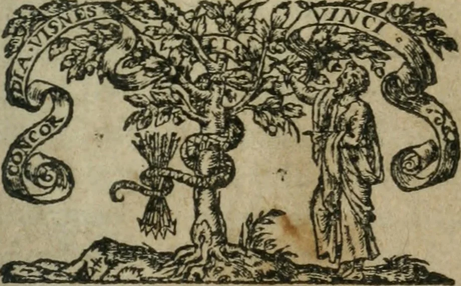An illustration from Les sermons et instructions chrestiennes pour tous les iours de l'Advent, iusques à Noel: & de tous les Dimenches & festes, depuis Noel iusques à Caresme : enrichis de quatre sermons non encores par cy devant imprimez: desquels est faicte mention en la page suivante, 1566, leaf 2
