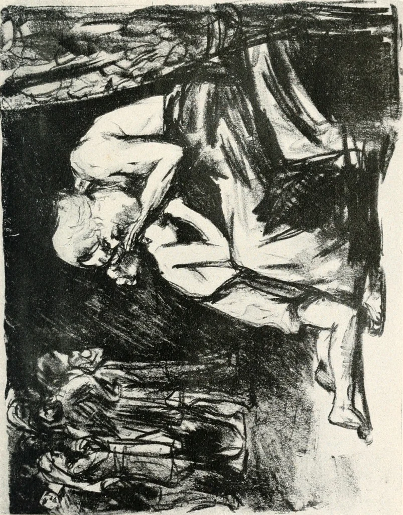 An illustration from Lesser Ury, 1921, leaf 28