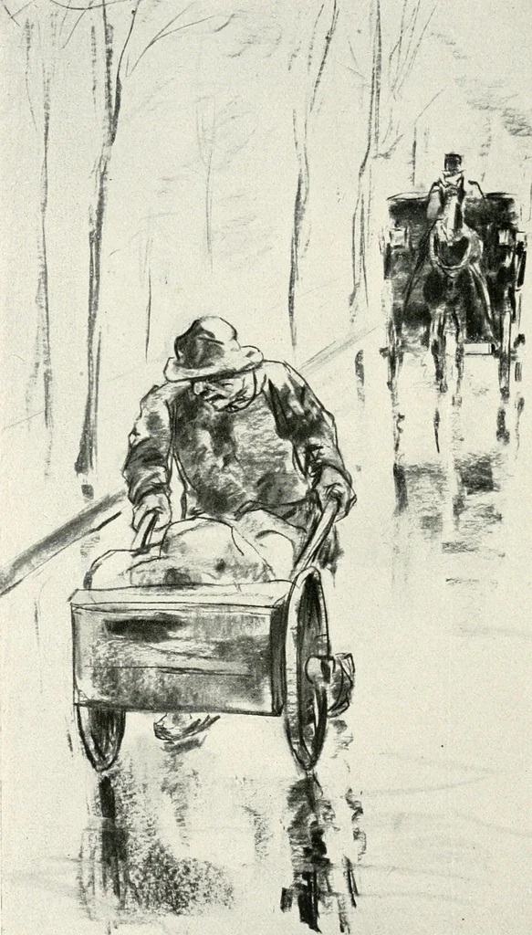 An illustration from Lesser Ury, 1921, leaf 31