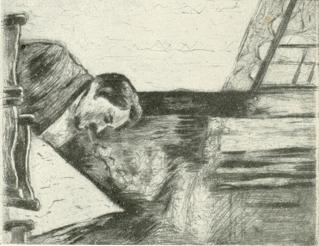 An illustration from Lesser Ury, 1921, leaf 33
