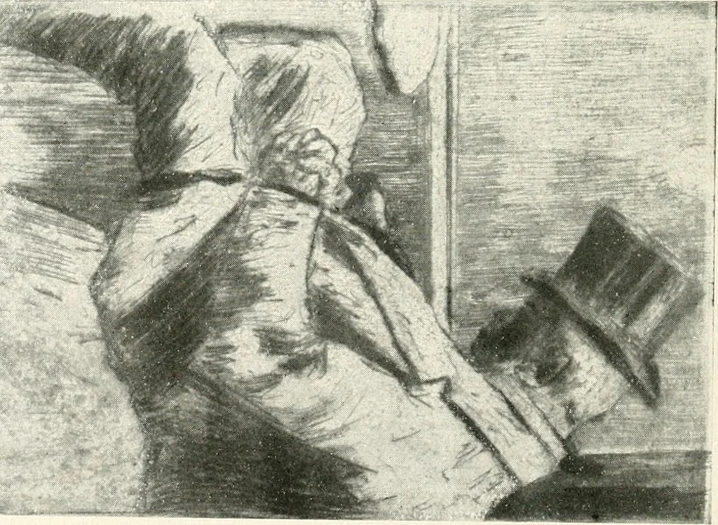 An illustration from Lesser Ury, 1921, leaf 33