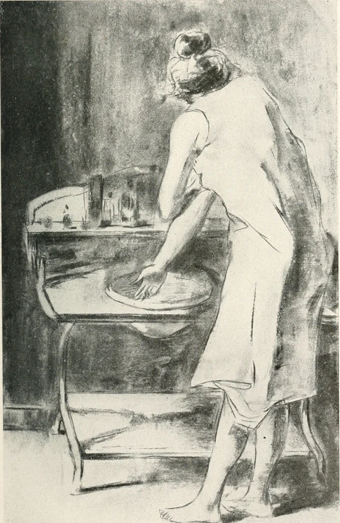An illustration from Lesser Ury, 1921, leaf 34