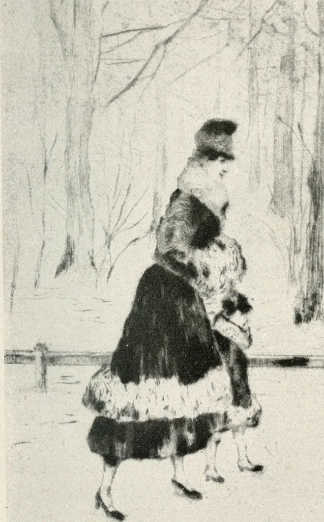 An illustration from Lesser Ury, 1921, leaf 36