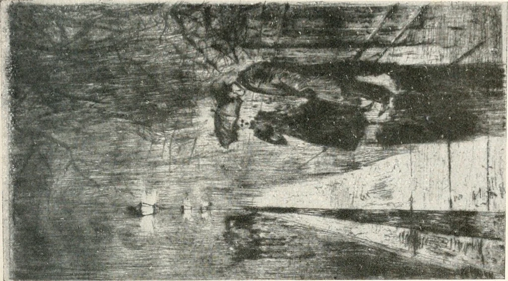 An illustration from Lesser Ury, 1921, leaf 38