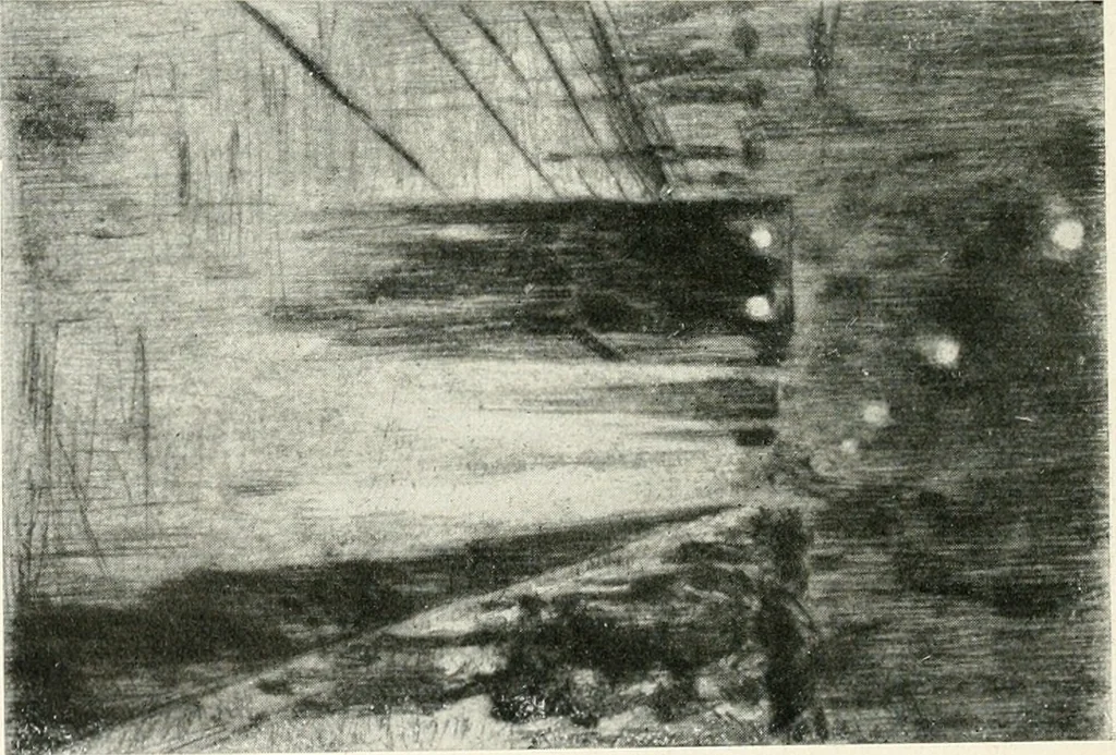 An illustration from Lesser Ury, 1921, leaf 39