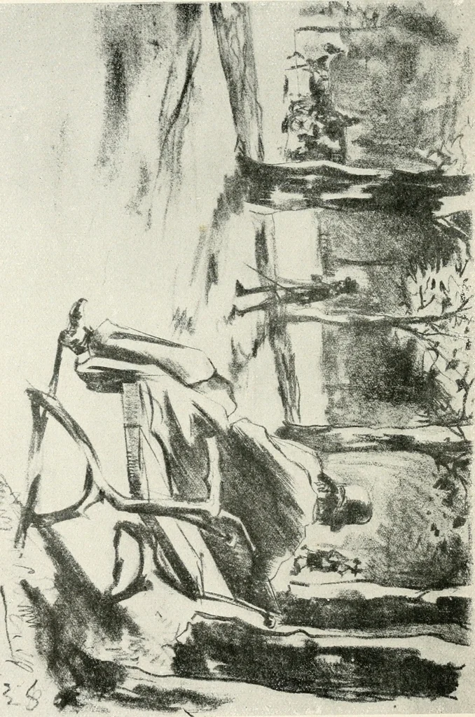 An illustration from Lesser Ury, 1921, leaf 41