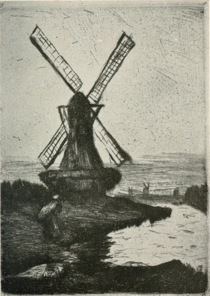 An illustration from Lesser Ury, 1921, leaf 42