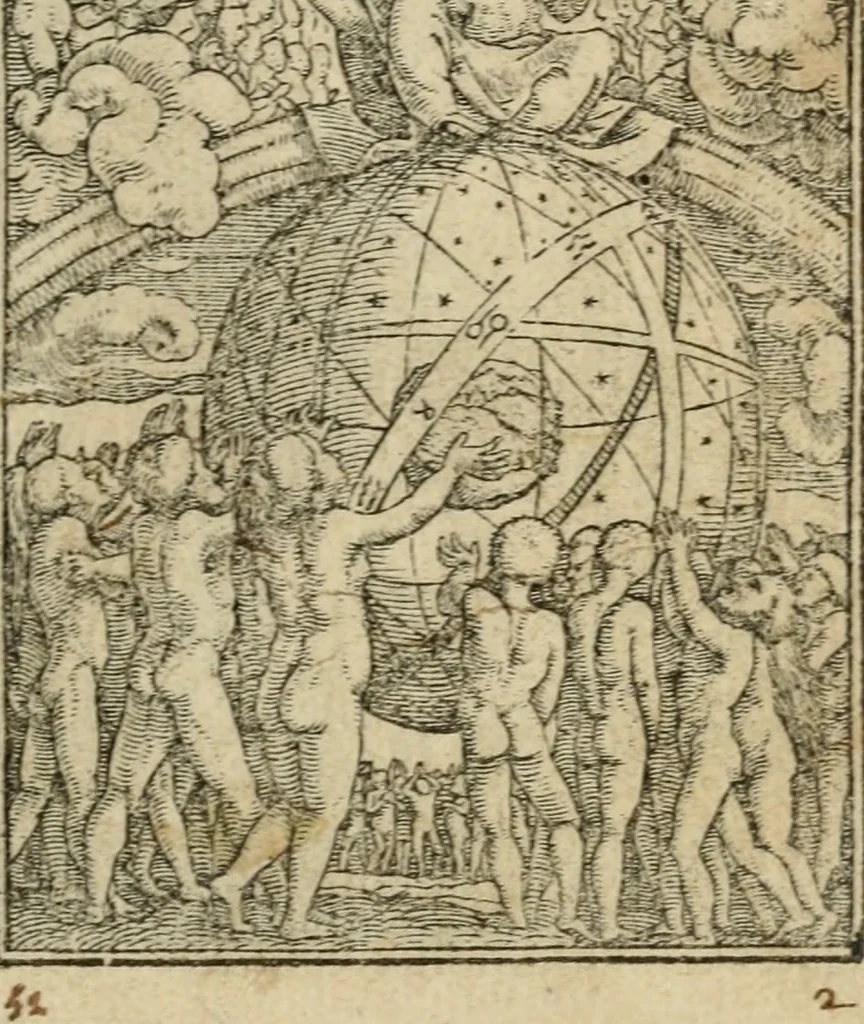An illustration from Les simulachres & historiees faces de la mort, avtant elegammet pourtraictes, que artificiellement imaginées, 1547, leaf 26