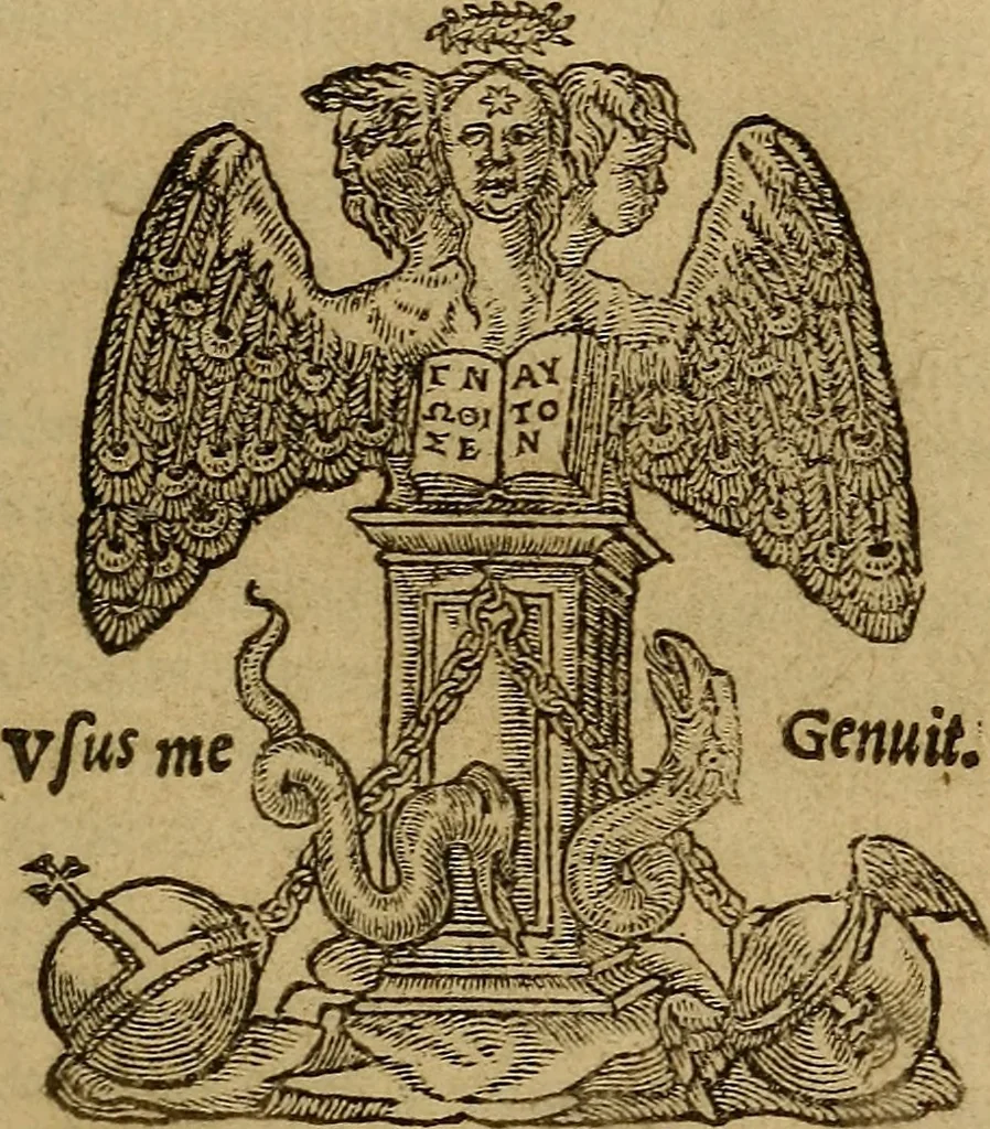 An illustration from Les simulachres & historiees faces de la mort, autant elegamme[n]t pourtraictes, que artificiellement imaginées, 1538, leaf 8