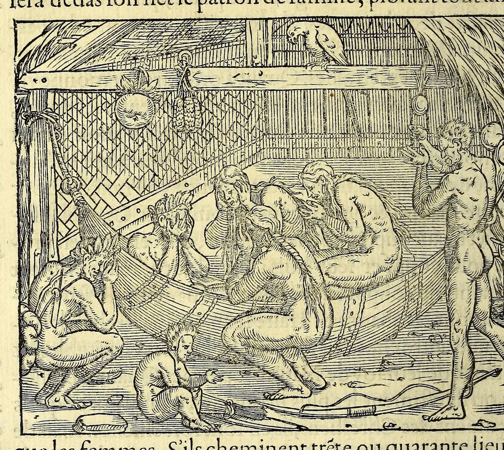 An illustration from Les singularitez de la France Antarctique, autrement nommée Amerique: & de plusieurs terre & isles decouuerte de nostre temps., 1558, leaf 192