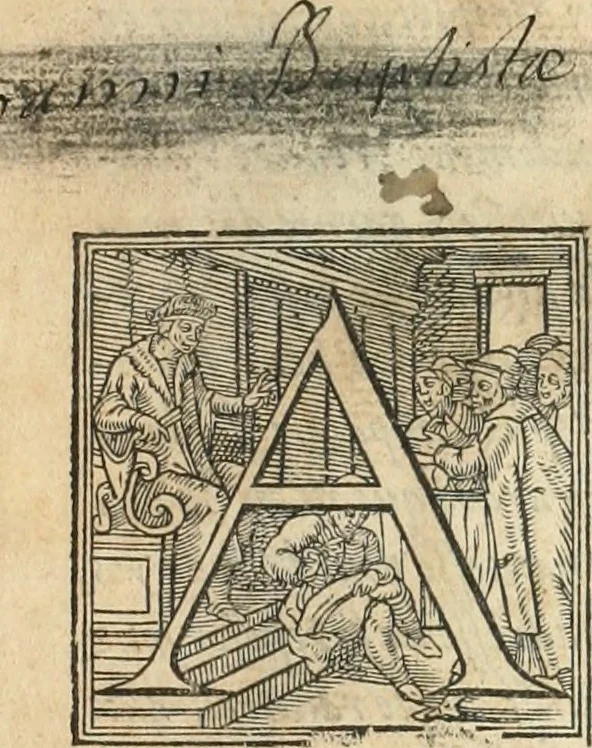 An illustration from [Les six livres de Pedacion Dioscoride d'Anazarbe de la matiere medicinale : translatez de latin en françois : a chacun chapitre sont aioustees certaines annotations fort doctes, & recueillies des plus excellens medecins, anciens, & modernes, 1553, leaf 4
