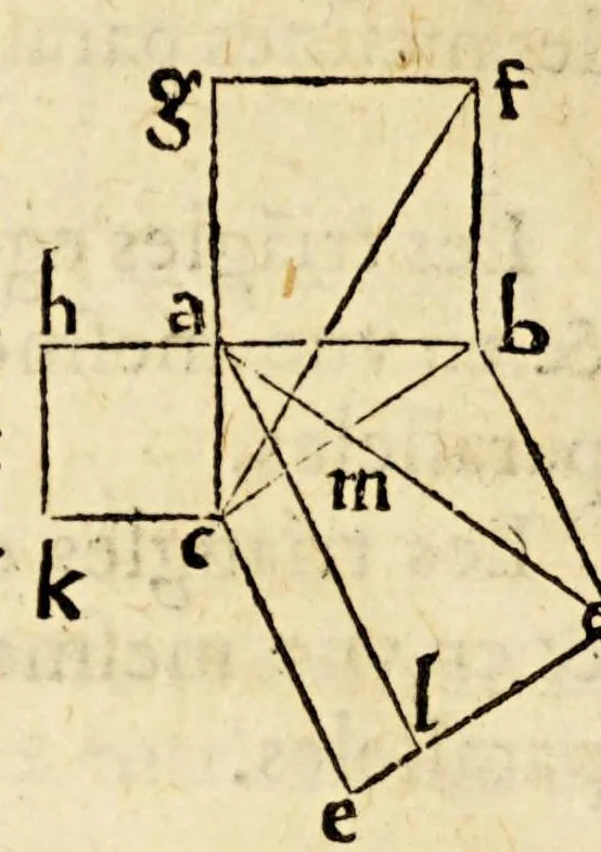 An illustration from Les six premiers liures des elements d'Euclide,, 1566, leaf 30